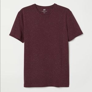 Red with white speckled T-shirt